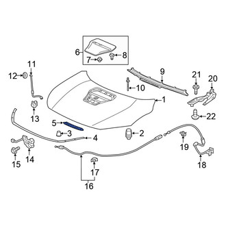 Honda OE - Front Hood Seal
