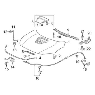 Honda OE - Hood & Components (Type R)