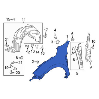 Honda OE - Front Right Fender