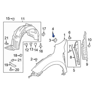 Honda OE - Upper Fender Rivet