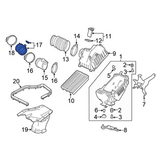 Honda OE - Front Engine Air Intake Hose