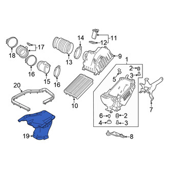 Honda OE - Front Engine Air Intake Hose