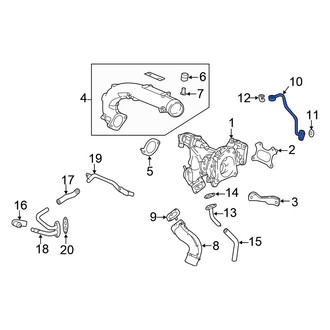 Honda OE - Turbocharger Oil Line