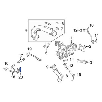 Honda OE - Turbocharger Coolant Line Gasket