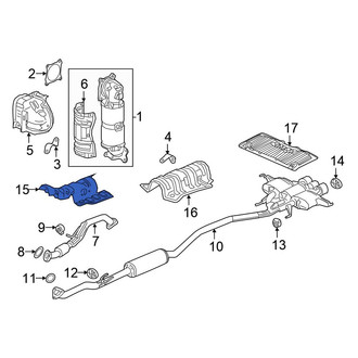 Honda OE - Front Floor Pan Heat Shield