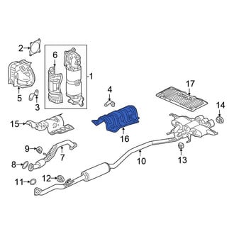 Honda OE - Center Floor Pan Heat Shield