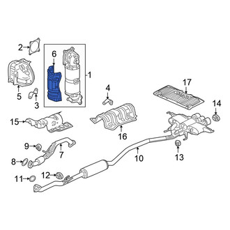 Honda OE - Lower Catalytic Converter Heat Shield