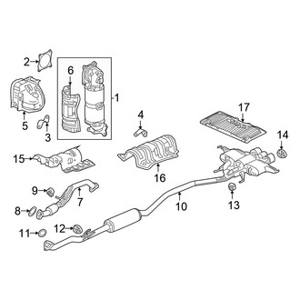 Honda OE - Exhaust System - Exhaust Components (Type R)