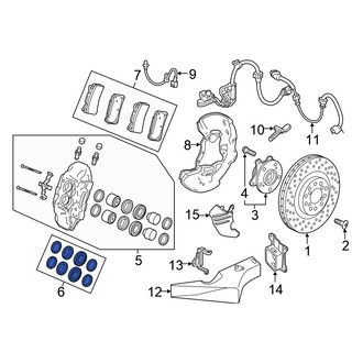 Honda OE - Front Disc Brake Caliper Seal Kit