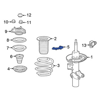 Honda OE - Front Left Lower Coil Spring Insulator