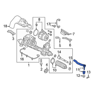 Honda OE - Inner Steering Tie Rod End