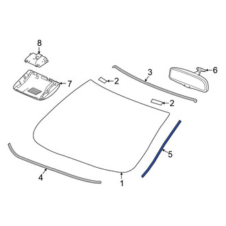 Honda OE - Front Center Windshield Molding