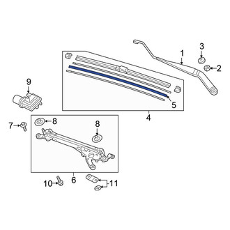 Honda OE - Front Right Wiper Blade Refill
