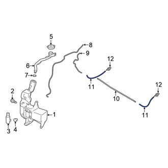 Honda OE - Front Windshield Washer Hose