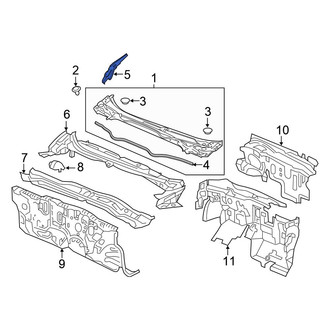 Honda OE - Front Left Cowl Side Panel