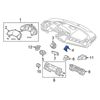 Honda OE - Dashboard Panel Cap