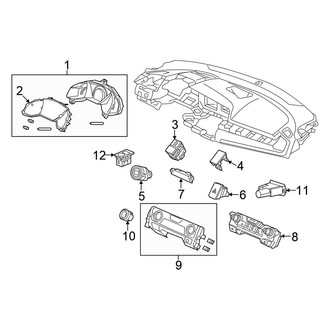 Honda OE - Instrument Panel - Cluster & Switches (Type R)