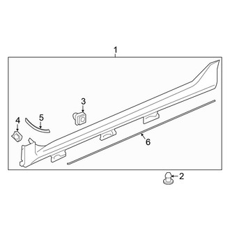 Honda OE - Pillars, Rocker & Floor - Exterior Trim (Type R)