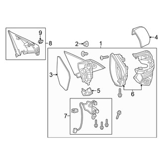 Honda OE - Front Door - Outside Mirrors (Type R)