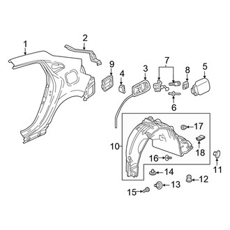 Honda OE - Quarter Panel & Components (Type R)