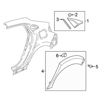 Honda OE - Quarter Panel - Exterior Trim (Type R)