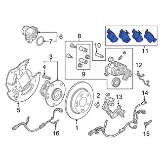 Honda OE - Rear Disc Brake Pad Set