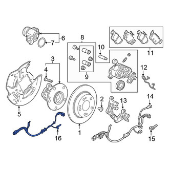Honda OE - Rear Right ABS Wheel Speed Sensor Wiring Harness