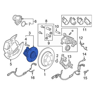 Honda OE - Rear Wheel Bearing and Hub Assembly