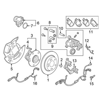 Honda OE - Rear Suspension - Brake Components (Type R)