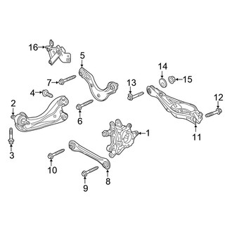 Honda OE - Rear Suspension - Suspension Components (Type R)