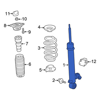 Honda OE - Rear Left Suspension Shock Absorber