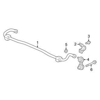 Honda OE - Rear Suspension - Stabilizer Bar & Components (Type R)