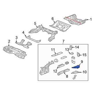 Honda OE - Left Frame Side Member Reinforcement