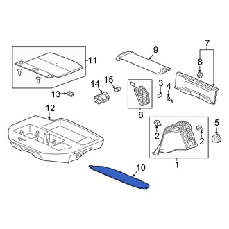 Honda OE - Rear Floor Storage Compartment Lid