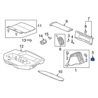 Honda OE - Interior Quarter Panel Trim Panel Grommet