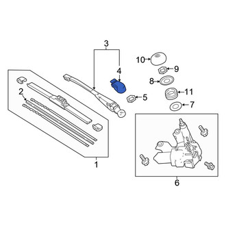 Honda OE - Rear Wiper Arm Cover