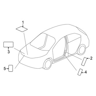 Honda OE - Information Labels - Labels (Hatchback 2.0L)