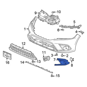 Honda OE - Front Right Fog Light Trim