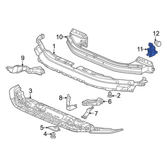 Honda OE - Left Bumper Impact Bar Bracket