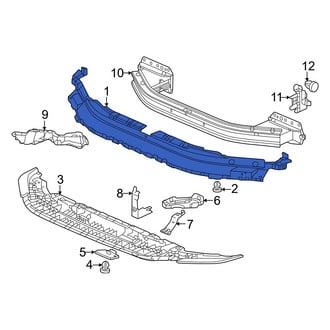 Honda OE - Front Upper Bumper Cover Support Rail