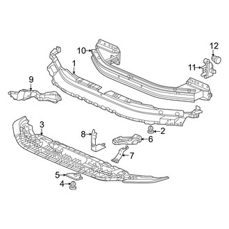 Honda OE - Front Bumper & Grille - Bumper & Components (Bumper Support), (Type R)