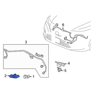 Honda OE - Front Left Parking Aid Sensor Housing