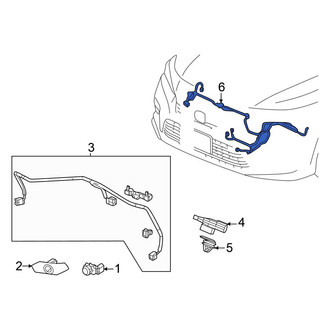 Honda OE - Parking Aid System Wiring Harness