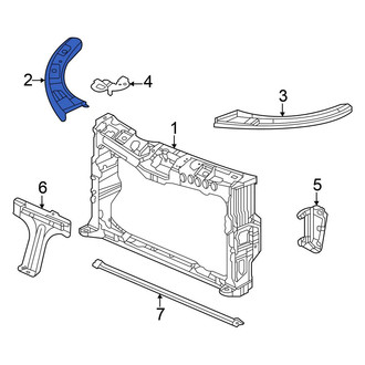Honda OE - Front Right Radiator Support Side Panel