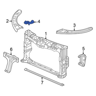 Honda OE - Right Radiator Support Side Panel Bracket
