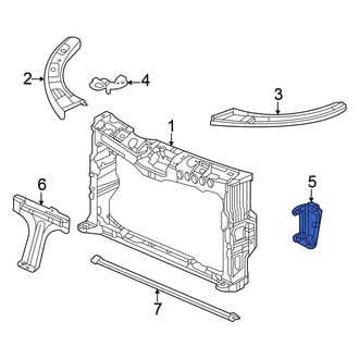 Honda OE - Left Radiator Support Panel Brace