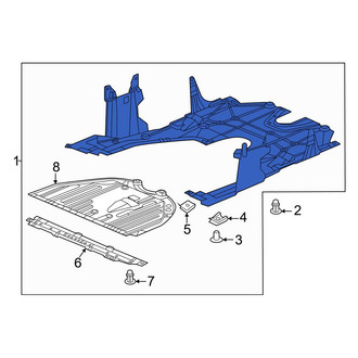 Honda OE - Front Radiator Support Splash Shield