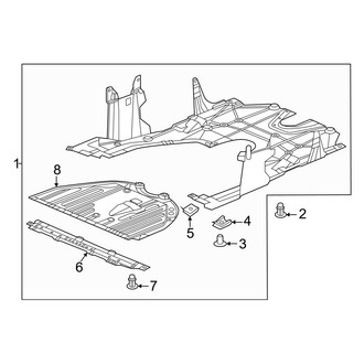 Honda OE - Radiator Support - Splash Shields (Type R)