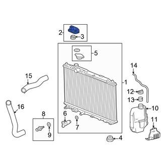 Honda OE - Radiator Mount Bracket