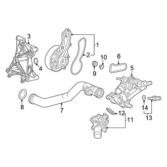 Honda OE - Cooling - Water Pump (LX / Sport Hatchback)